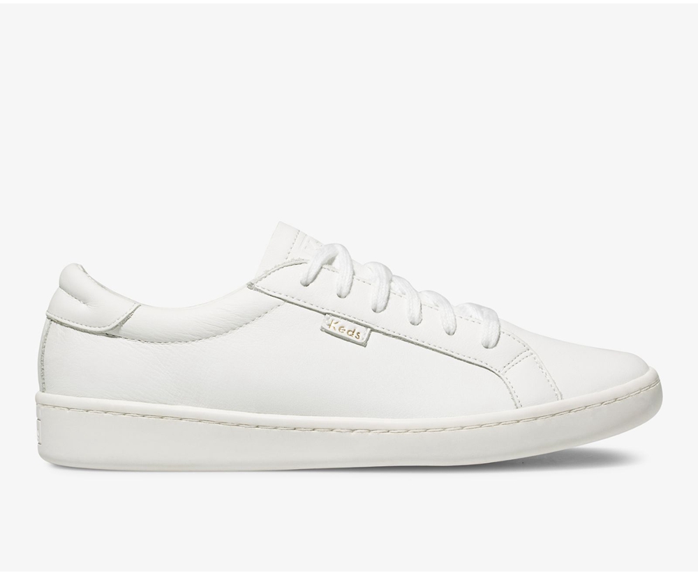 Tenis Keds Mujer Blancos - Ace Cuero - 5468-RSUZY